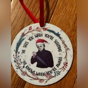 Michael Myers Inspired Christmas Ornament